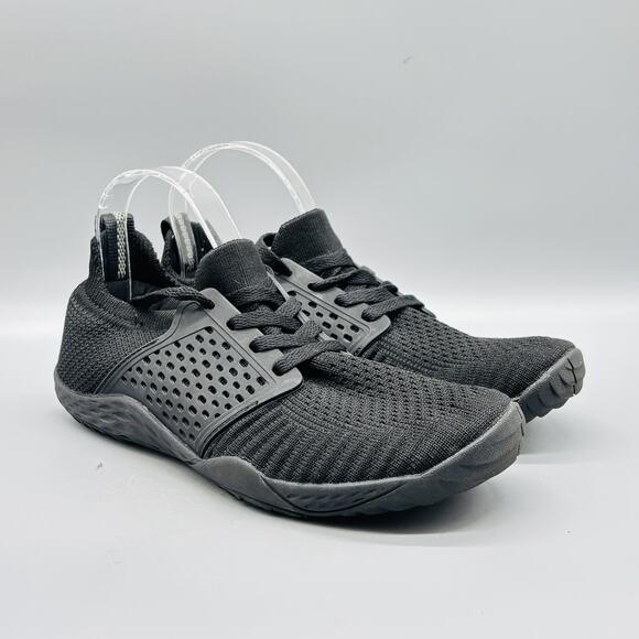 WHITIN Shoes Womens 6.5 Black Minimalist Barefoot Athletic Trail Running Sneaker - Picture 2 of 12